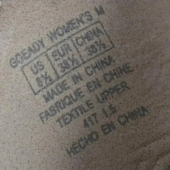 G By Guess Frayed  Denim Sandal Heel Chunky Cork Heel Open Toe Size 8.5 - Picture 16 of 16